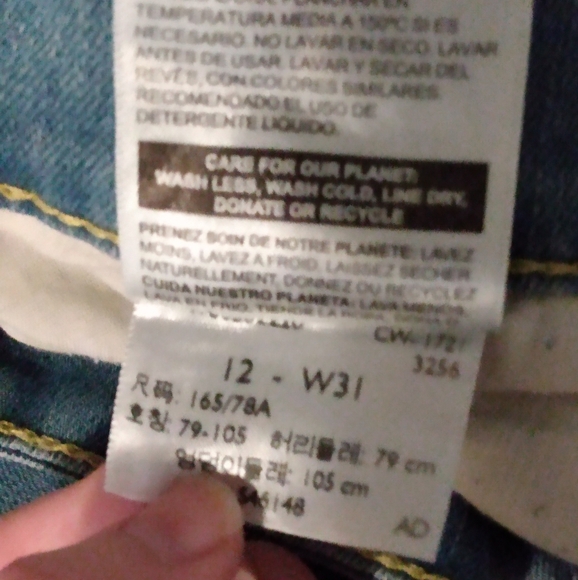 blue mid rise boyfriend jeans - Picture 7 of 7